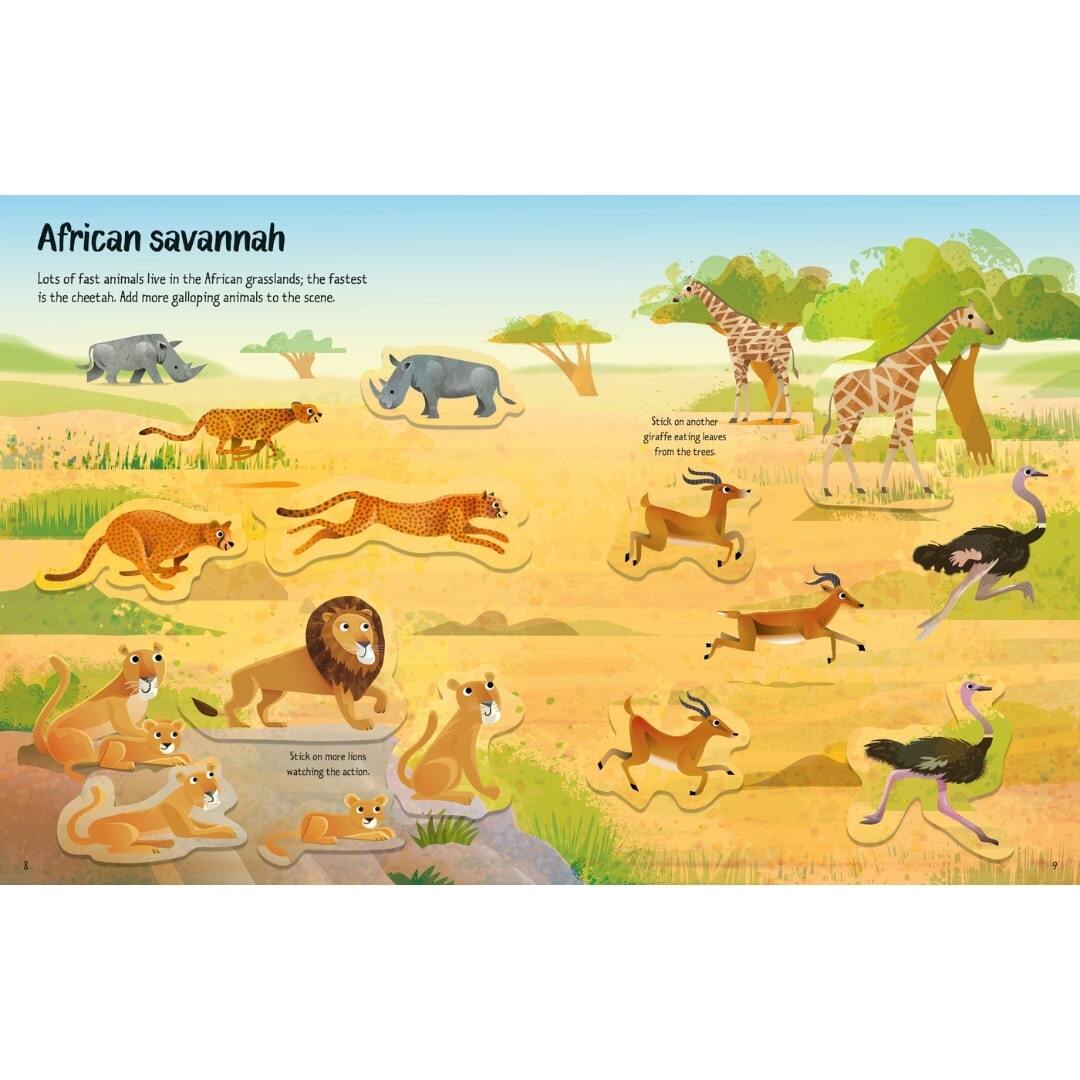 First Sticker Book Wild Animals 3