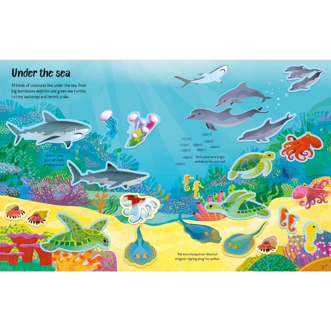 First Sticker Book Wild Animals 4