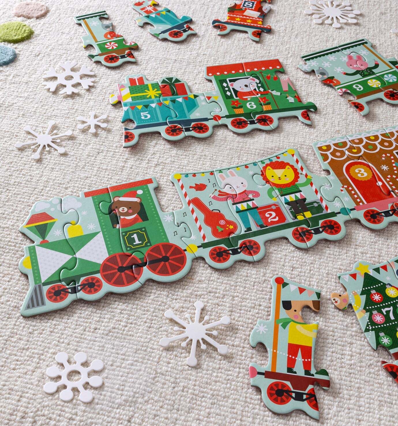 Christmas Train Shaped Floor Puzzle 3