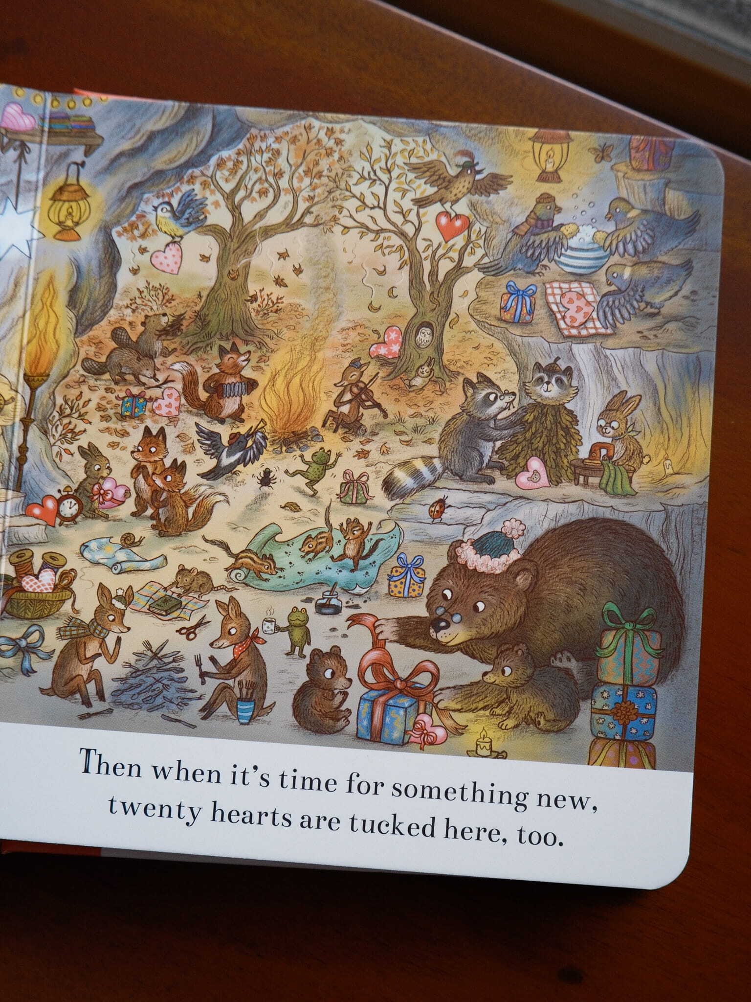 Brown Bear Wood - I Love You Always -  100 Hearts to Spot 5