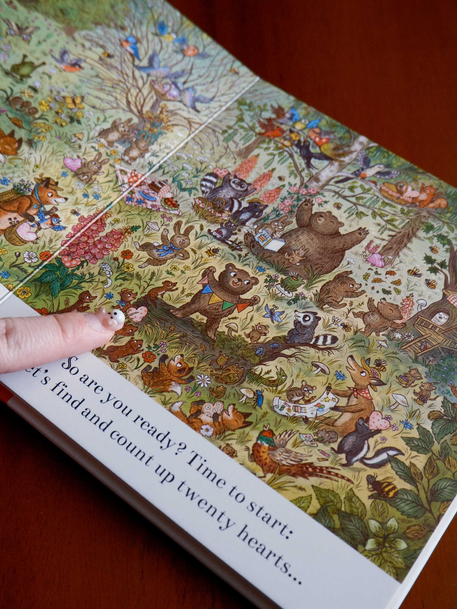 Brown Bear Wood - I Love You Always -  100 Hearts to Spot 3