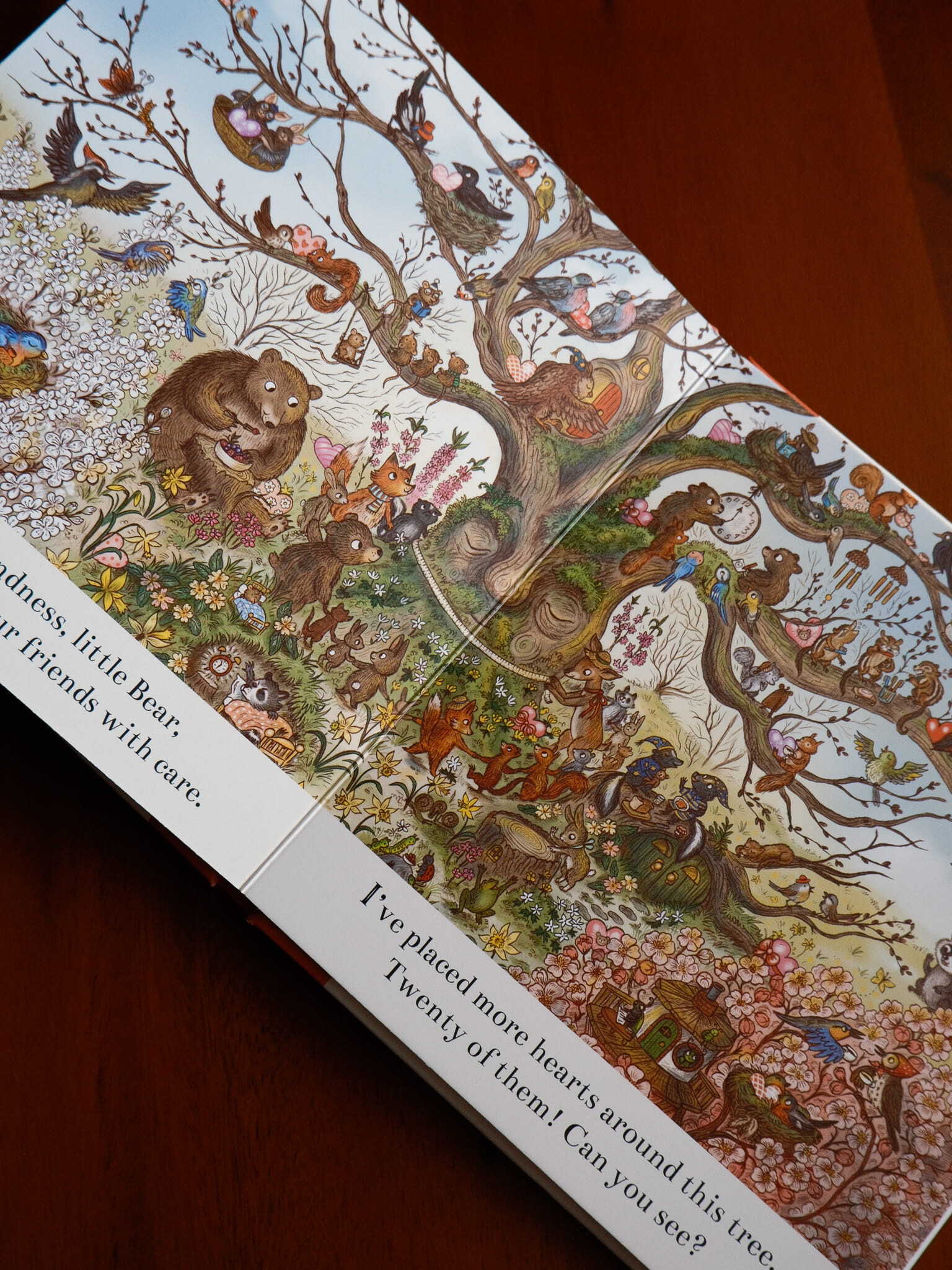 Brown Bear Wood - I Love You Always -  100 Hearts to Spot 4