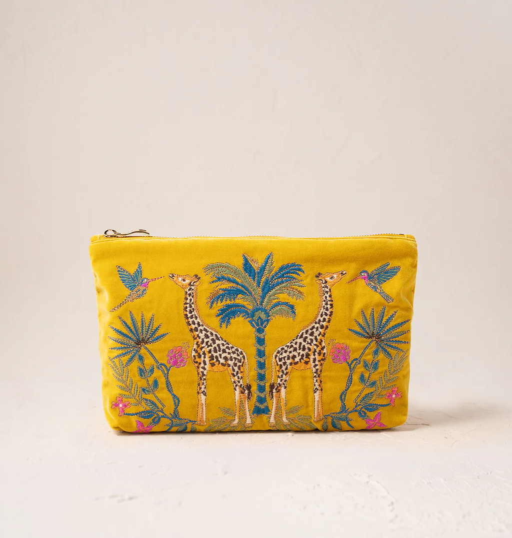 WildGiraffePalmMustardYellowVelvetEverydayPouch-1_1_1500x