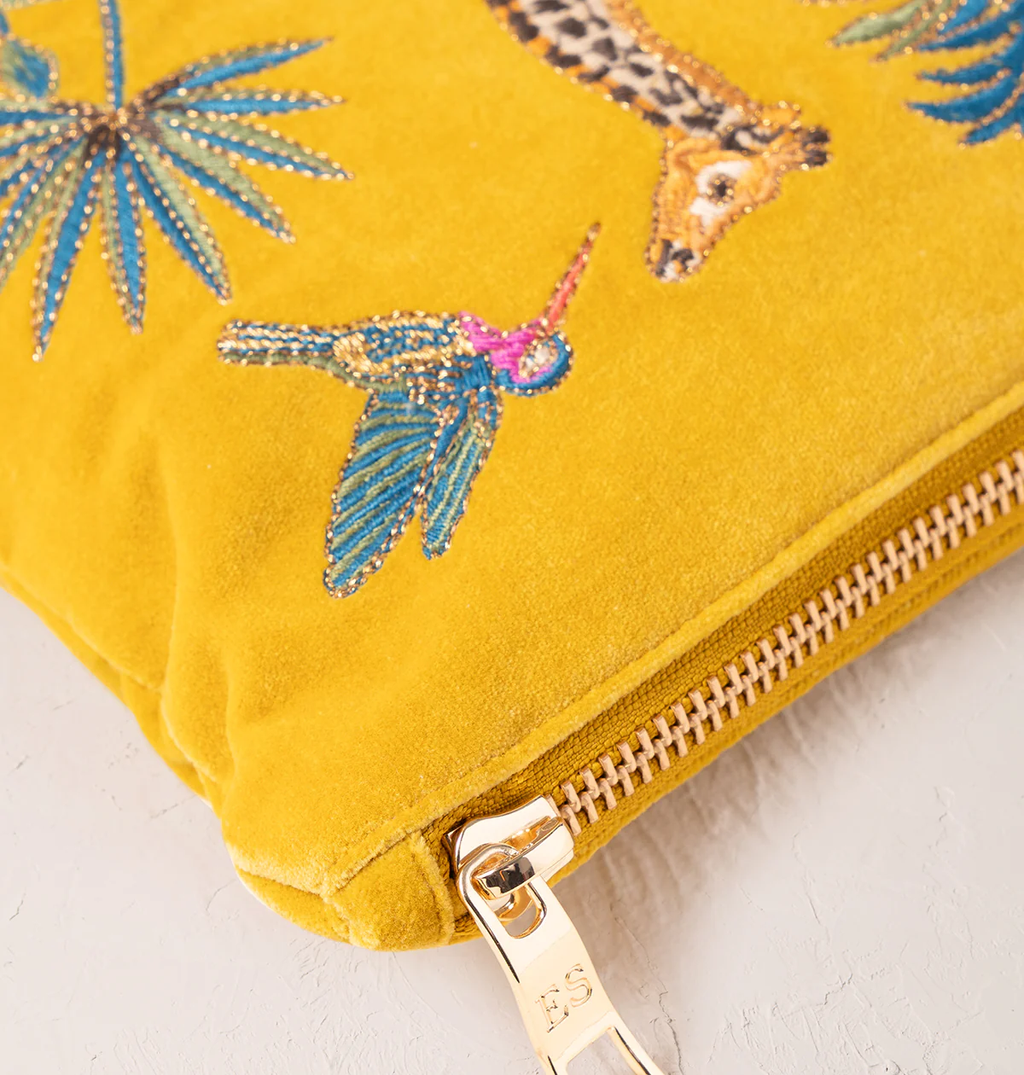 WildGiraffePalmMustardYellowVelvetEverydayPouch-2