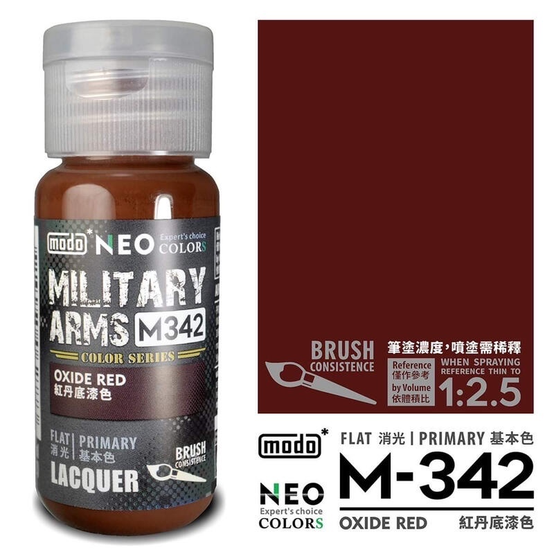 YYZ模型工作室】modo 摩多製漆NEO M系列蘇聯套色M342 紅丹底漆色M392