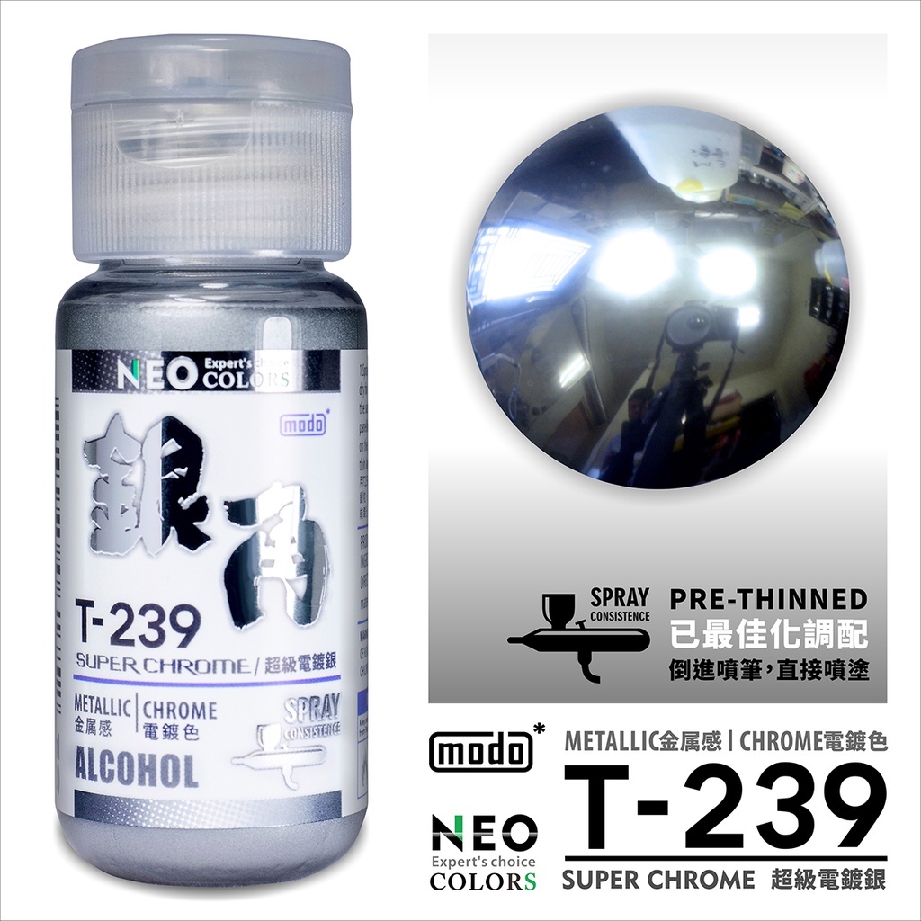 YYZ模型工作室】modo 摩多製漆NEO-T系列究極電鍍色系電鍍銀電鍍 YYZ模型工作室】modo 摩多製漆NEO-T系列究極電鍍色系電鍍銀電鍍