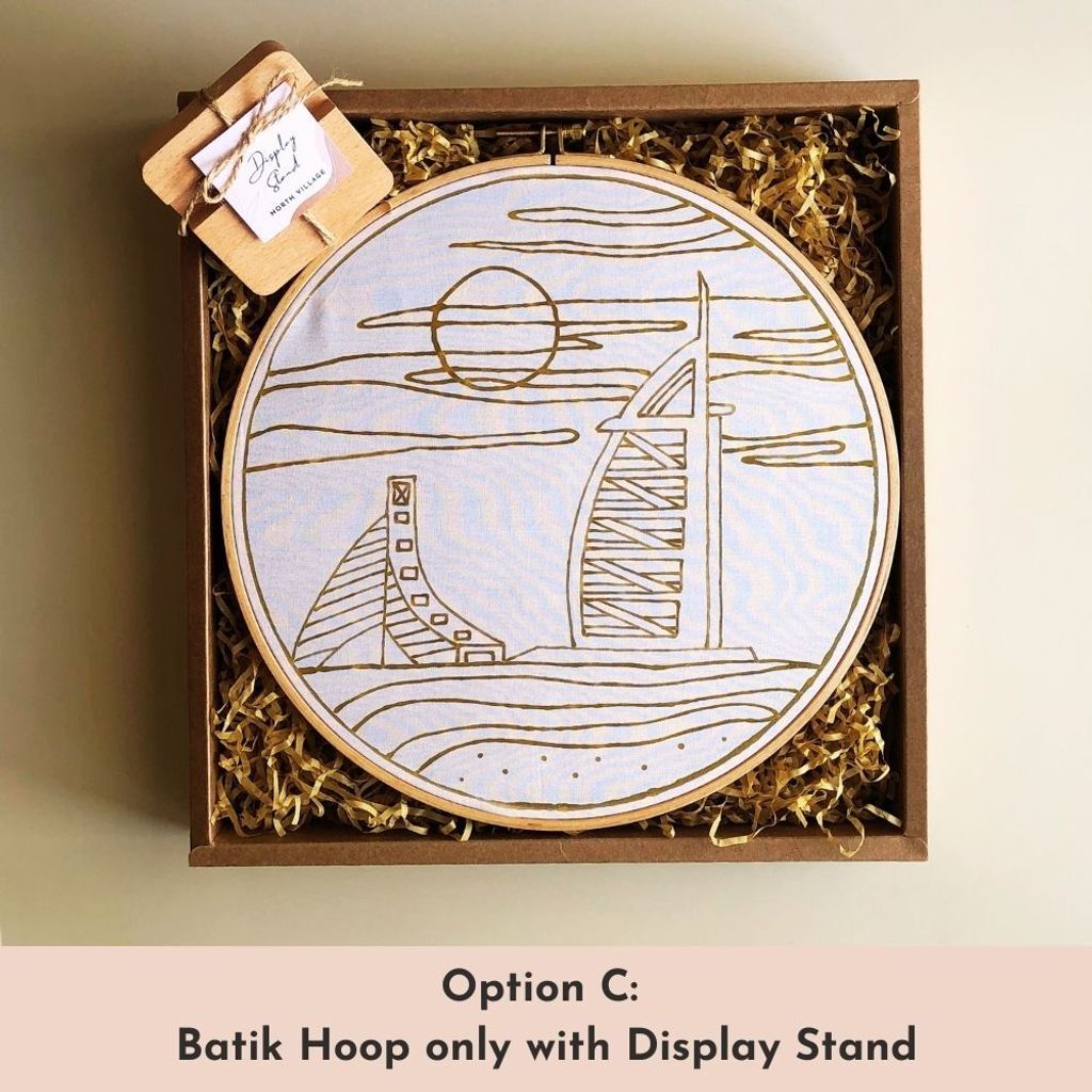 Batik Hoop Only with Display Stand