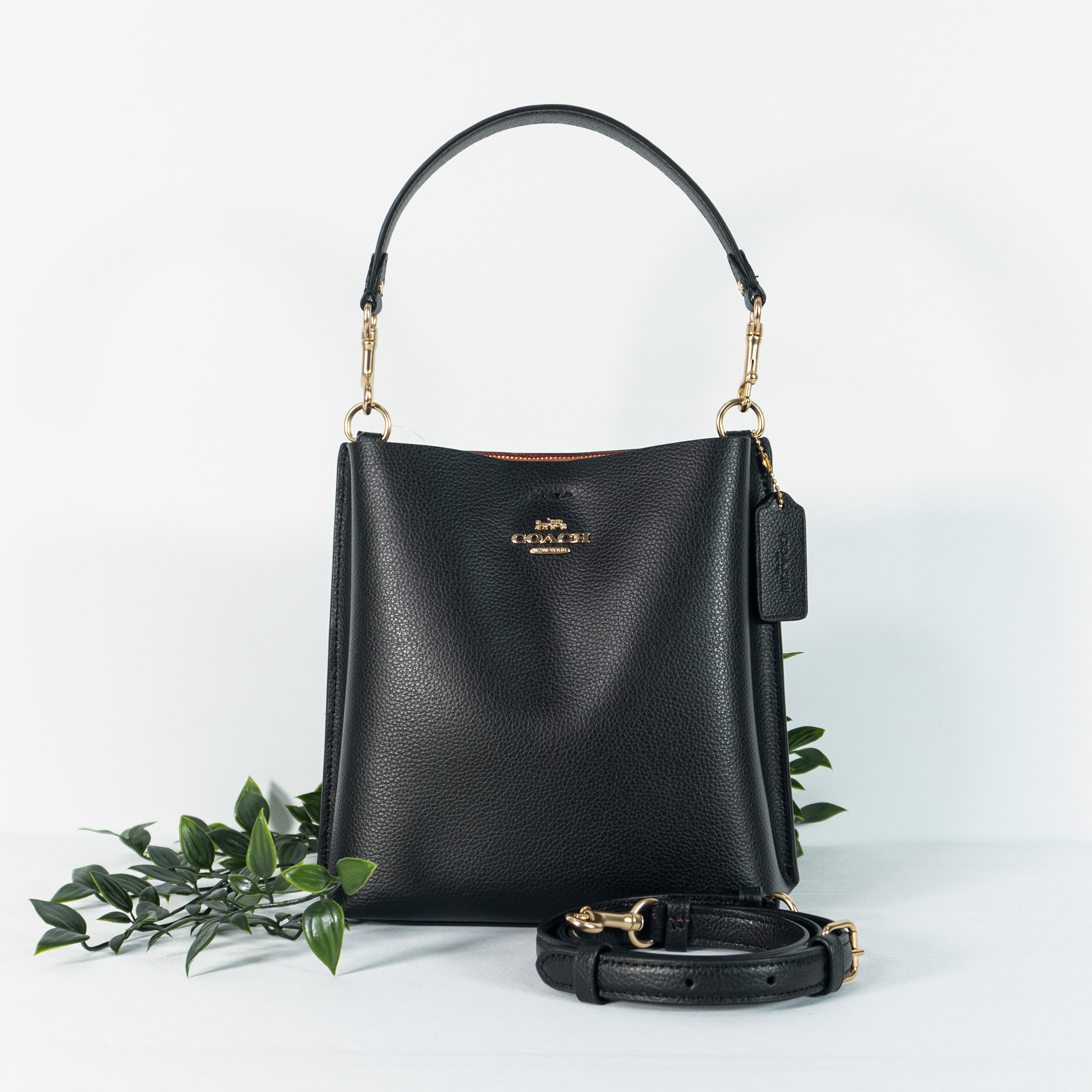 COACH Mollie Bucket Bag 22 In Black (CA177) – Masfreenky Shopperholic