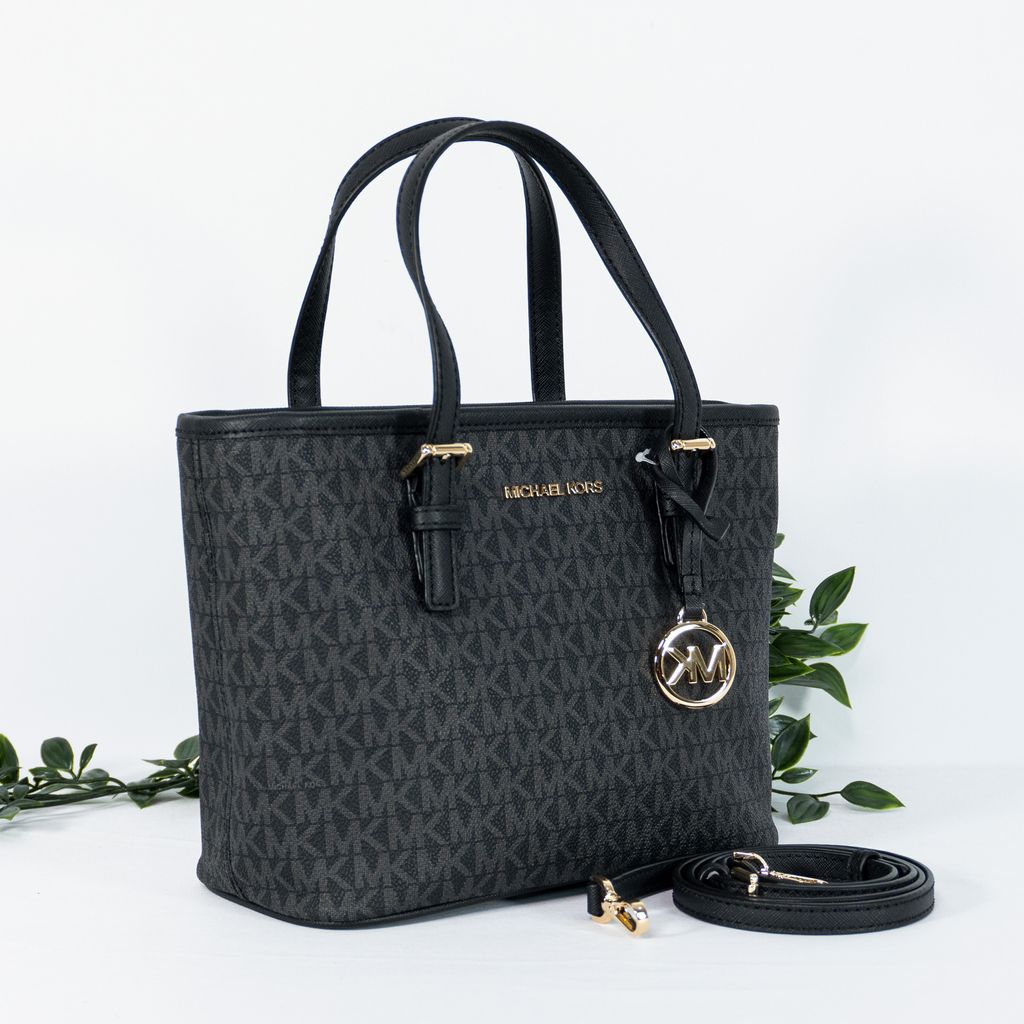 Michael Kors Jet Set Travel Convertible Carryall Top-Zip Logo Tote -  35T9GTVT0B - UPC: 192877962694 