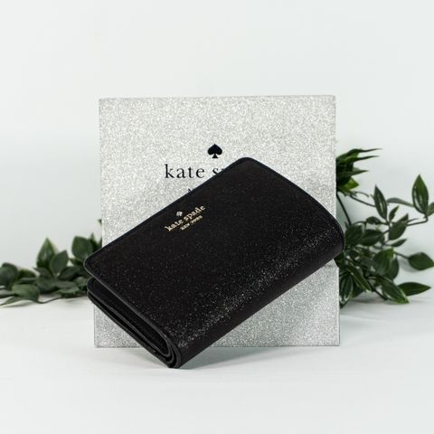 KATE SPADE Boxed Tinsel Medium Wallet in Black – Masfreenky Shopperholic