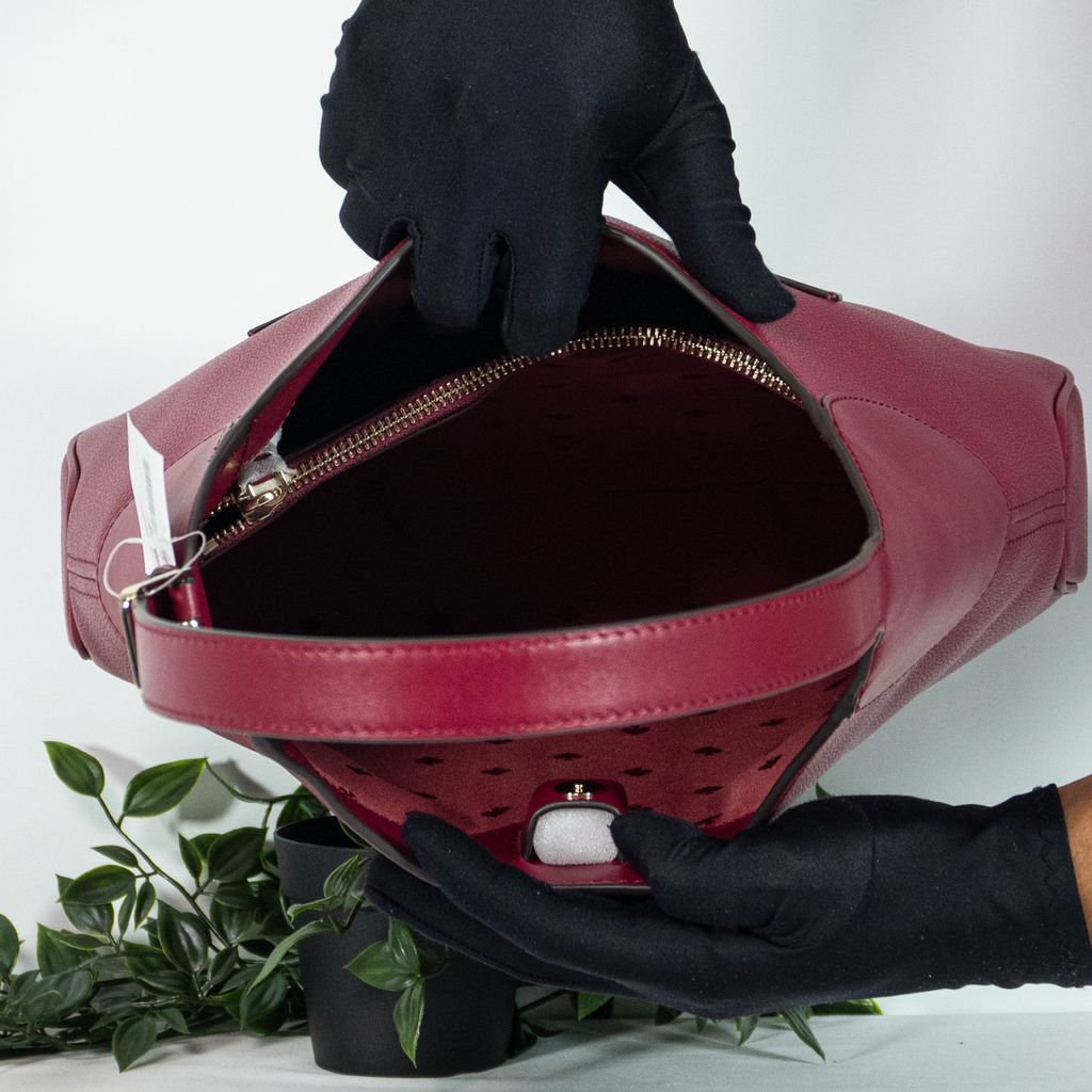 KATE SPADE Aster Pebbled Leather Shoulder Bag in Cranberry 3