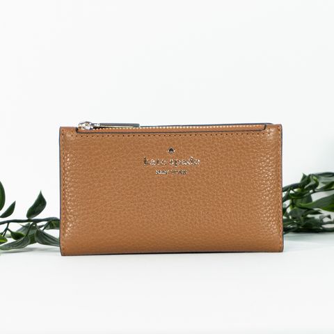 KATE SPADE Leila Small Slim Bifold Wallet in Warm Gingerbread 1