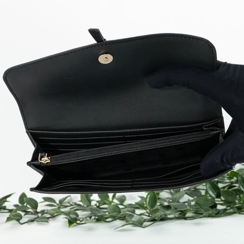 KATE SPADE Marti Large Slim Flap Wallet in Black 4