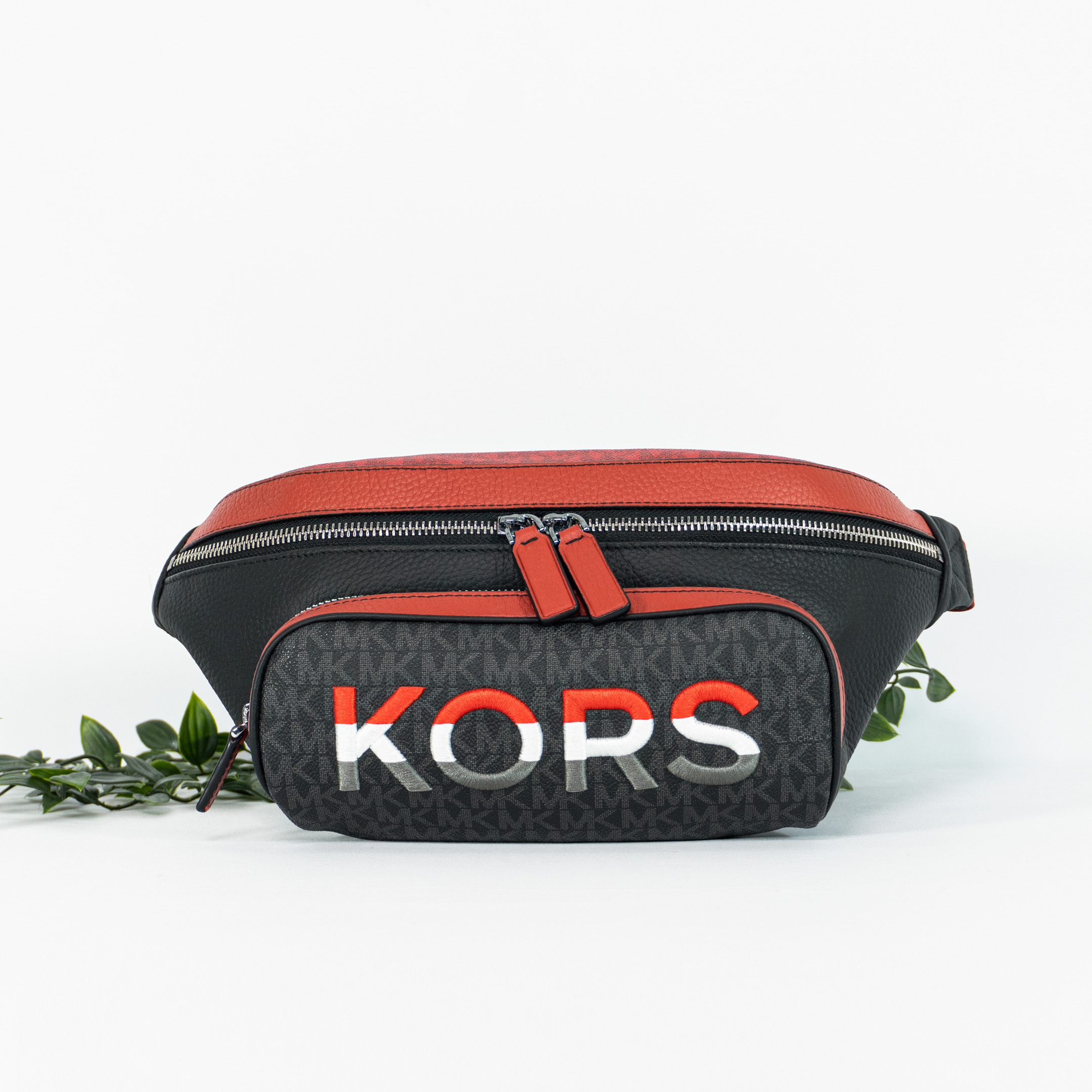 MICHAEL KORS Men's Signature Cooper Embroidered Belt Bag in