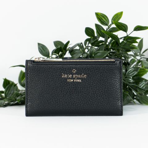 KATE SPADE Leila Small Slim Bifold Wallet in Black 1