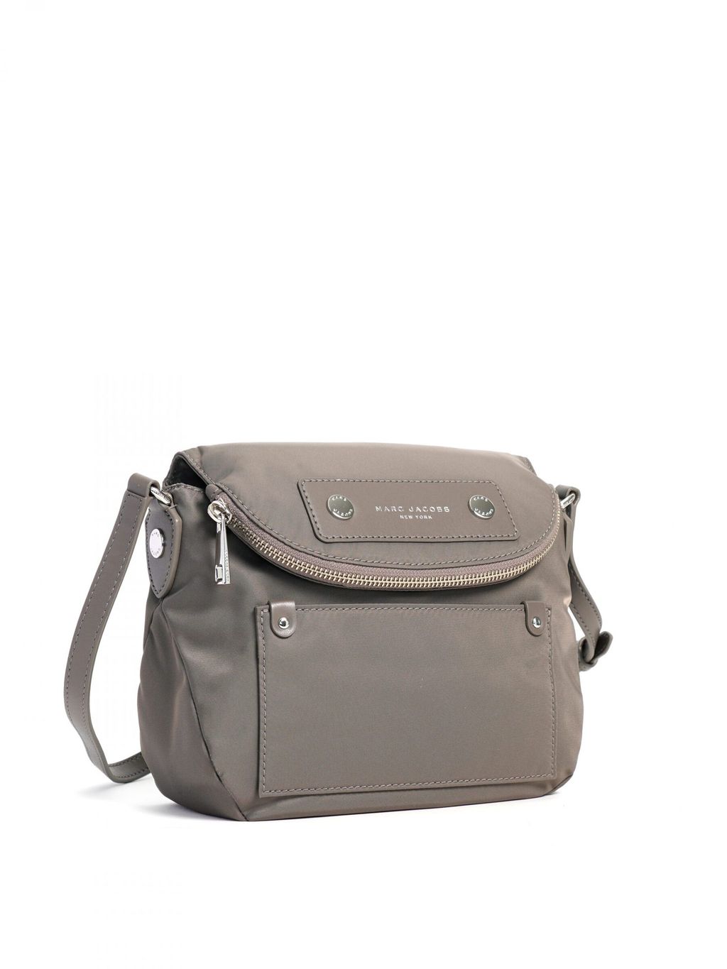 MARC JACOBS Preppy Nylon Mini Natasha Crossbody Bag in Quartz Grey
