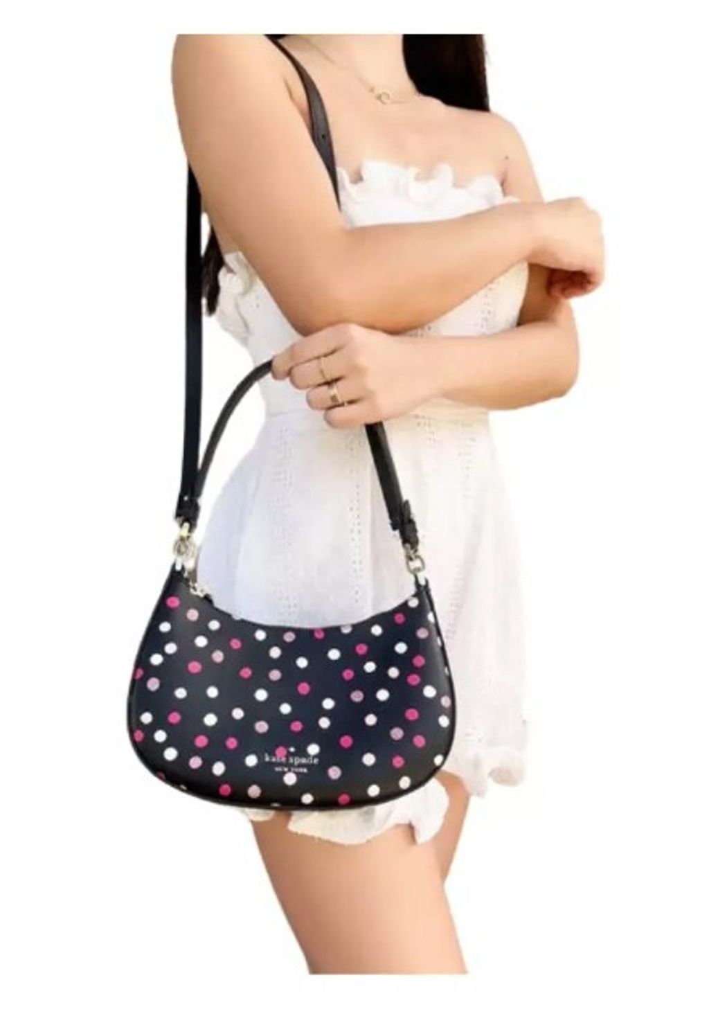 Kate Spade Staci Glimmer Polka Dot Crossbody