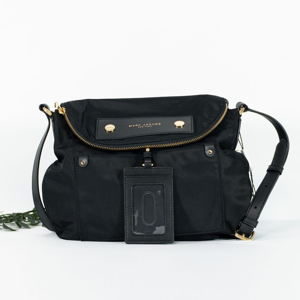 MARC JACOBS Preppy Natasha Nylon Crossbody in Black 1