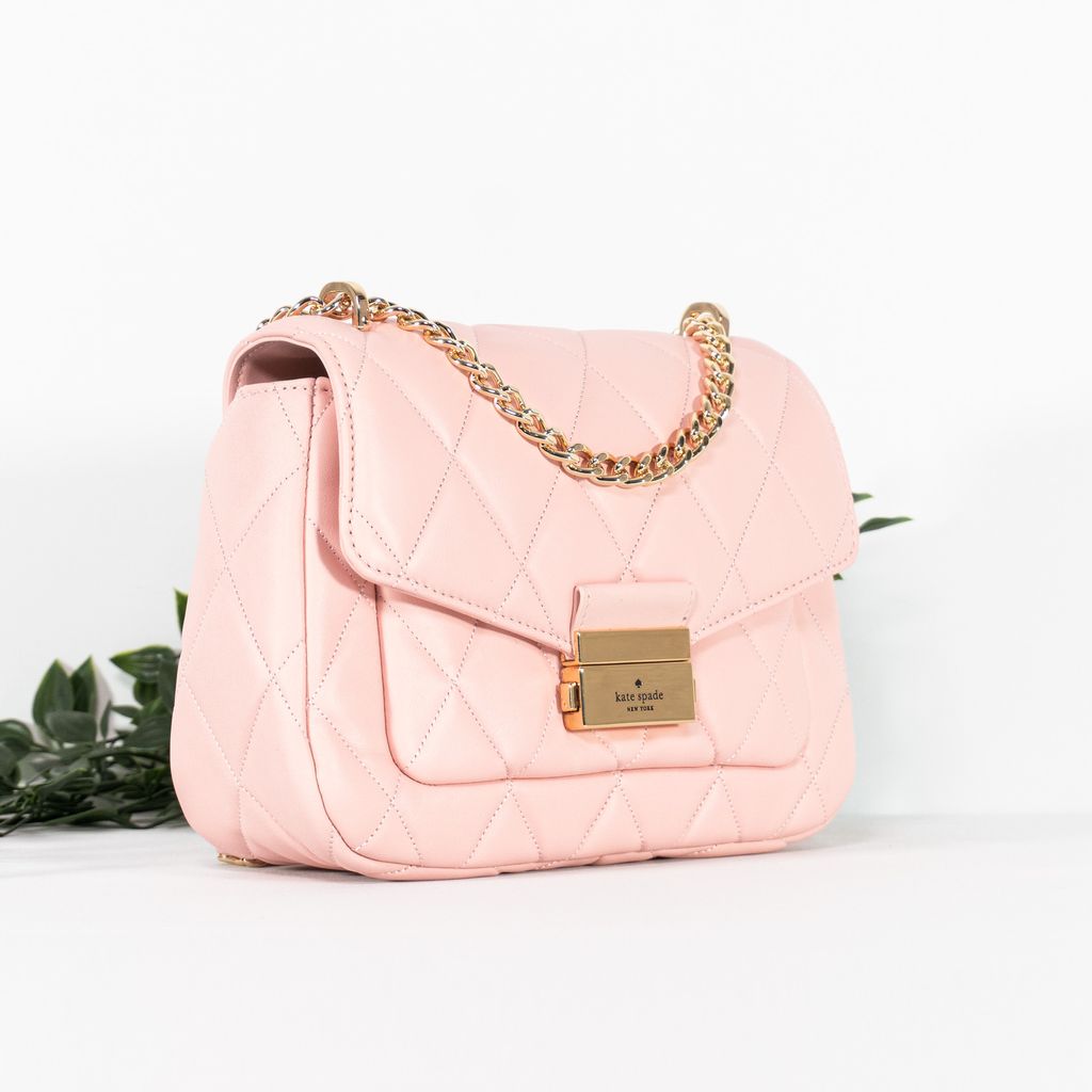KATE SPADE Carey Small Flap Shoulder Bag in Conch Pink 2