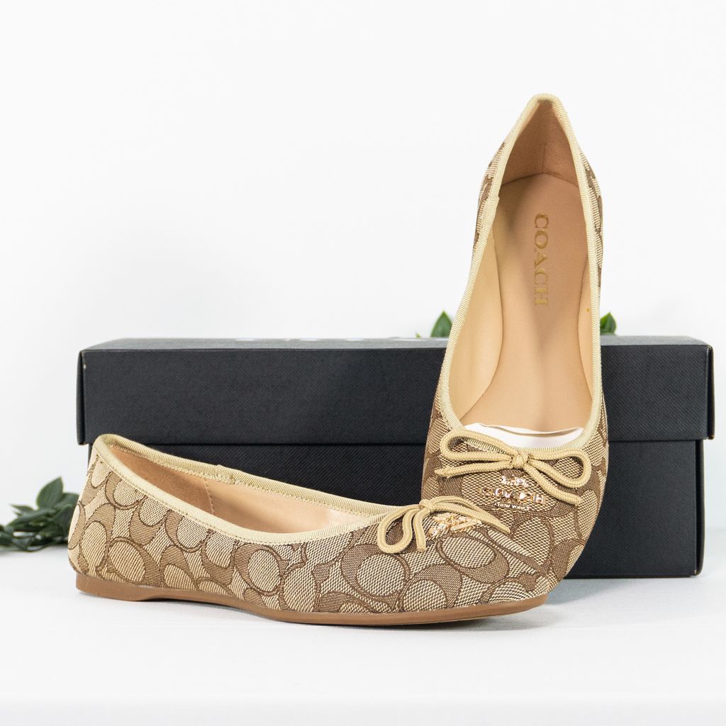CLEARANCE!! - COACH Alina Ballet In Signature Jacquard in CLEARANCE!! - COACH Alina Ballet In Signature Jacquard in