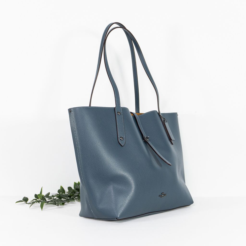 COACH Market Tote in Dark Denim Marigold 2