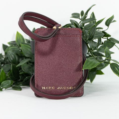 MARC JACOBS Lanyard ID Holder in Pomegranate 2