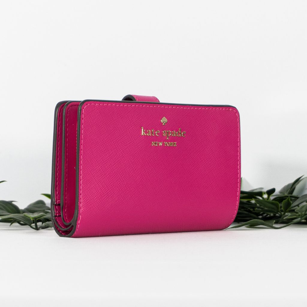 KATE SPADE Staci Medium Compact Bifold Wallet in Pink Ruby 2
