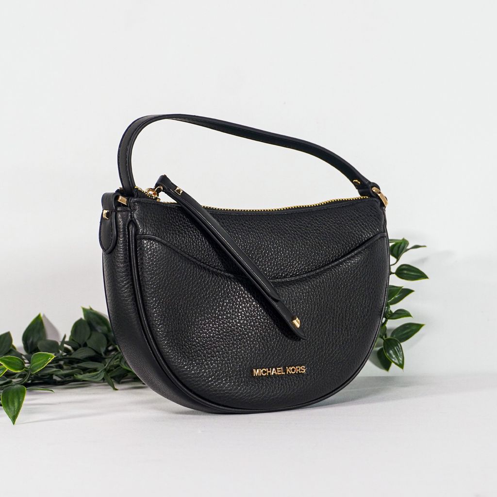MICHAEL KORS Dover Small Leather Crossbody Bag in Black 2