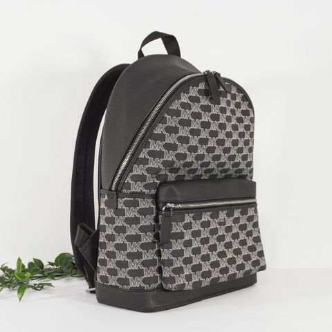 MICHAEL KORS Cooper Logo Jacquard Backpack in Black Multi 2