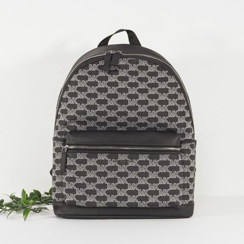 MICHAEL KORS Cooper Logo Jacquard Backpack in Black Multi 1