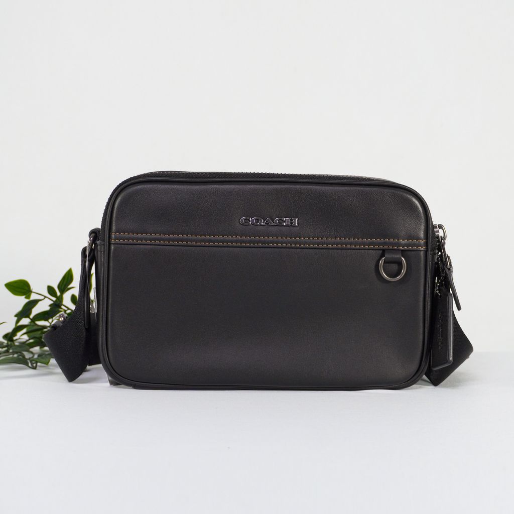 COACH Graham Crossbody Smooth Leather in Black 1