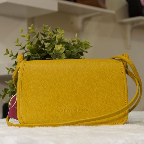 LONGCHAMP Le Foulonne Crossbody Bag in Mimosa - Front (2)