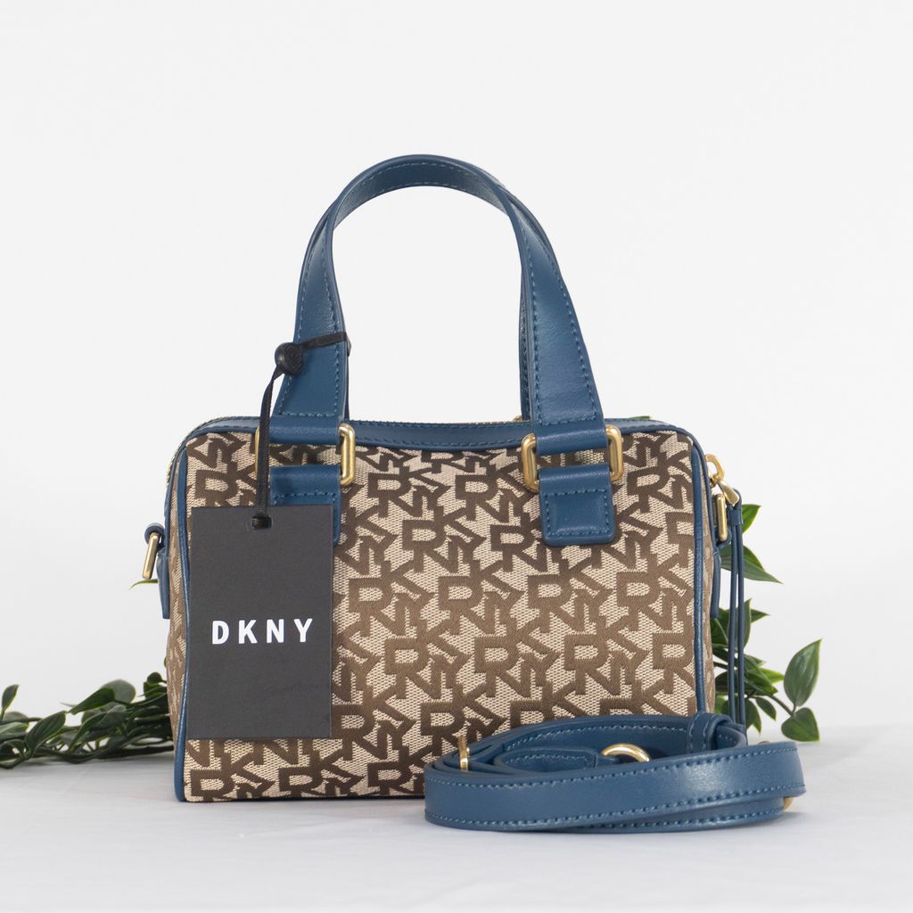 DKNY Mini Satchel Bags in Chino Navy (KZH23197)_front