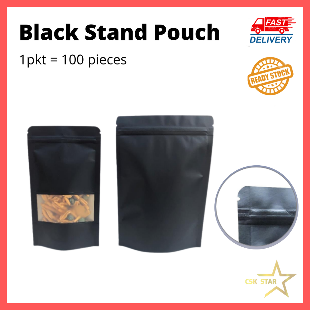 Black Stand Pouch