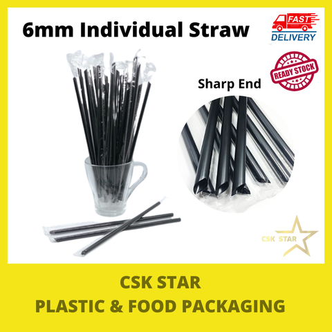 6MM Individual Straw