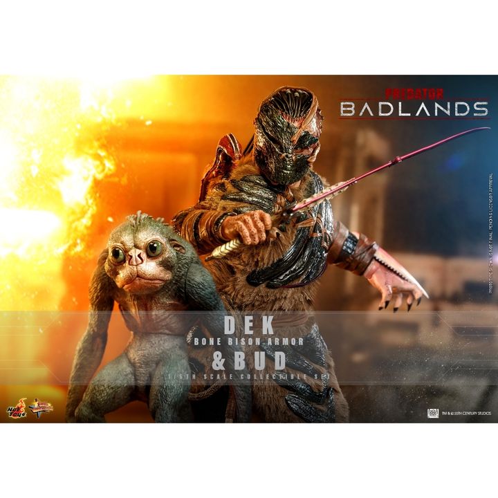 HOT TOYS MMS873 Dek (Bone Bison Armor) and Bud (Predator: Badlands)