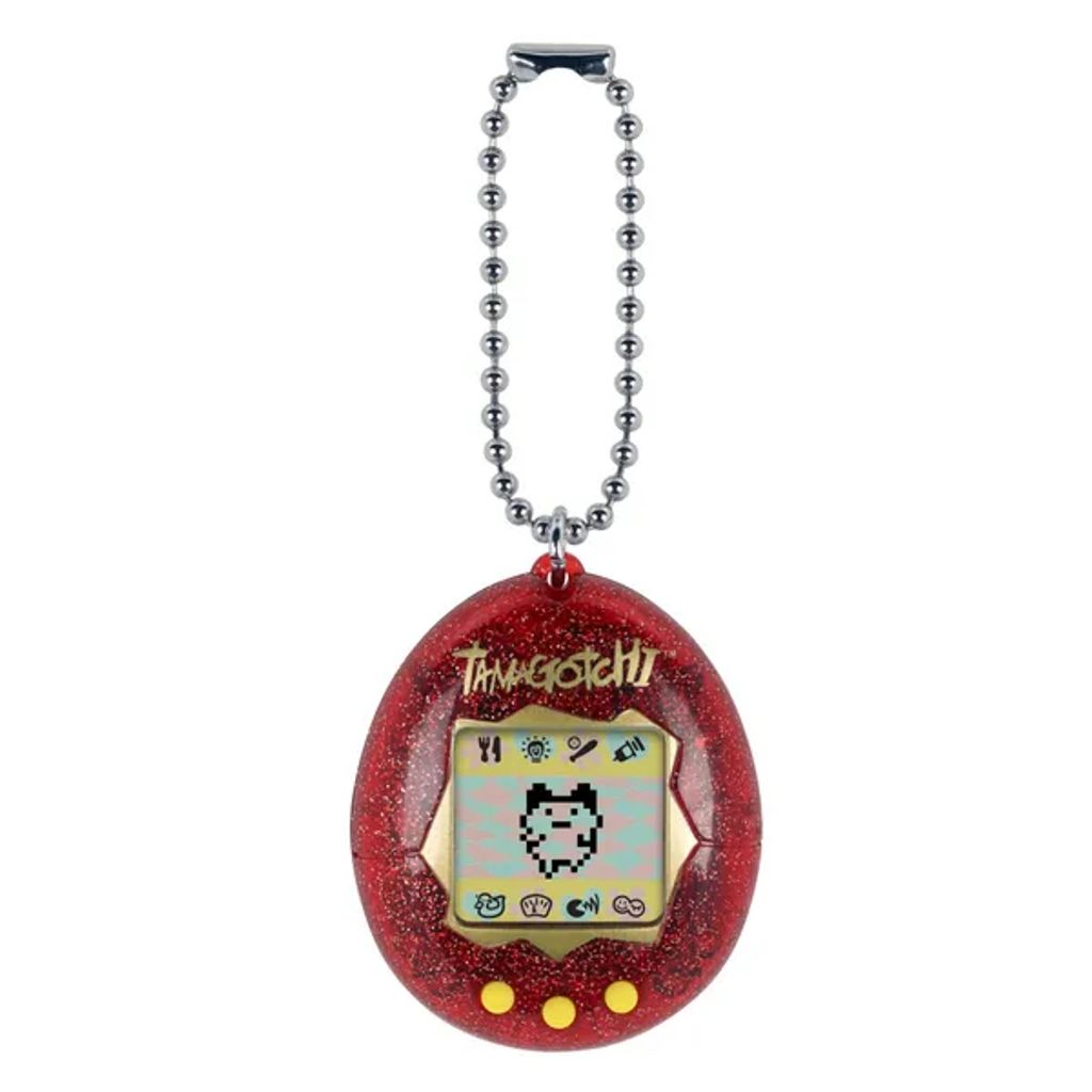 BANDAI Original Tamagotchi Red Glitter Gen 1