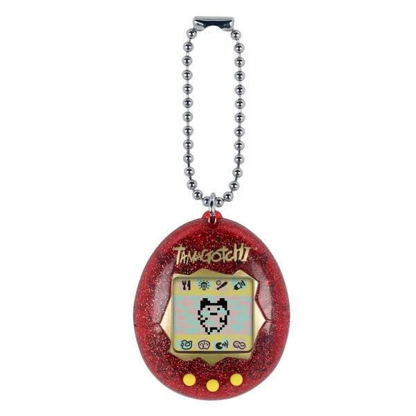 BANDAI Original Tamagotchi Red Glitter Gen 1