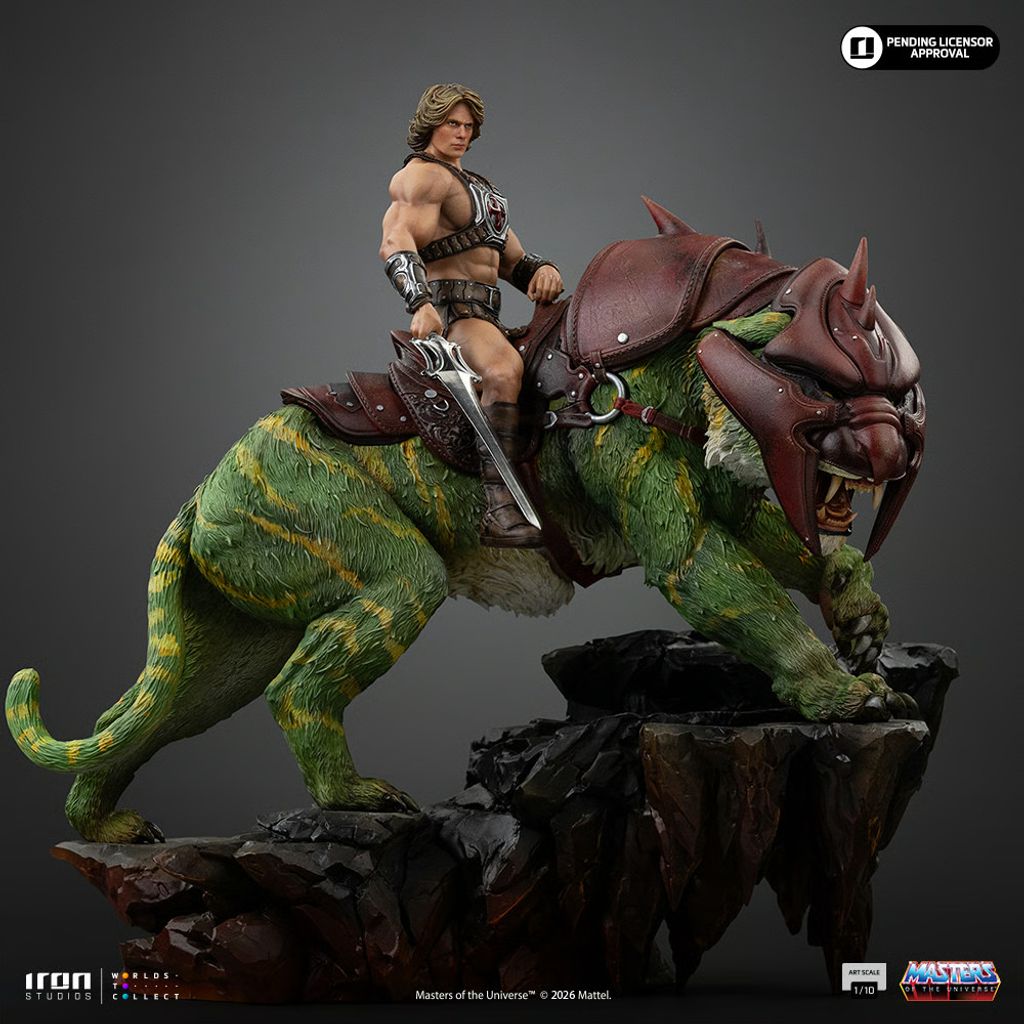 IRON STUDIOS He-Man and Battle Cat - Masters of the Universe Movie- Deluxe Art Scale