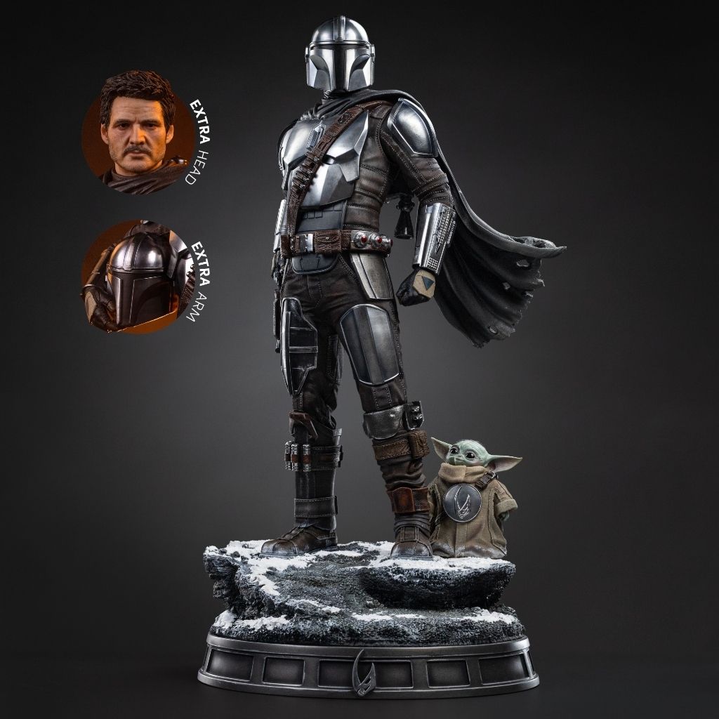 IRON STUDIOS The Mandalorian and Grogu - The Mandalorian and Grogu Movie - Legacy Replica 1/4