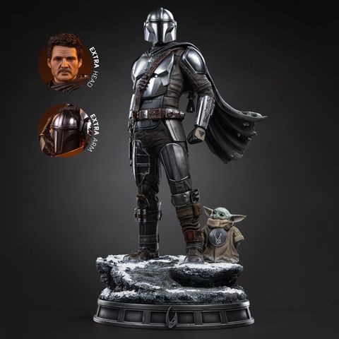IRON STUDIOS The Mandalorian and Grogu - The Mandalorian and Grogu Movie - Legacy Replica 1/4