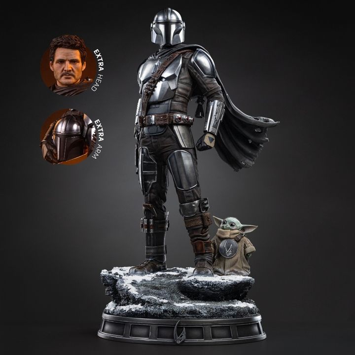 IRON STUDIOS The Mandalorian and Grogu - The Mandalorian and Grogu Movie - Legacy Replica 1/4