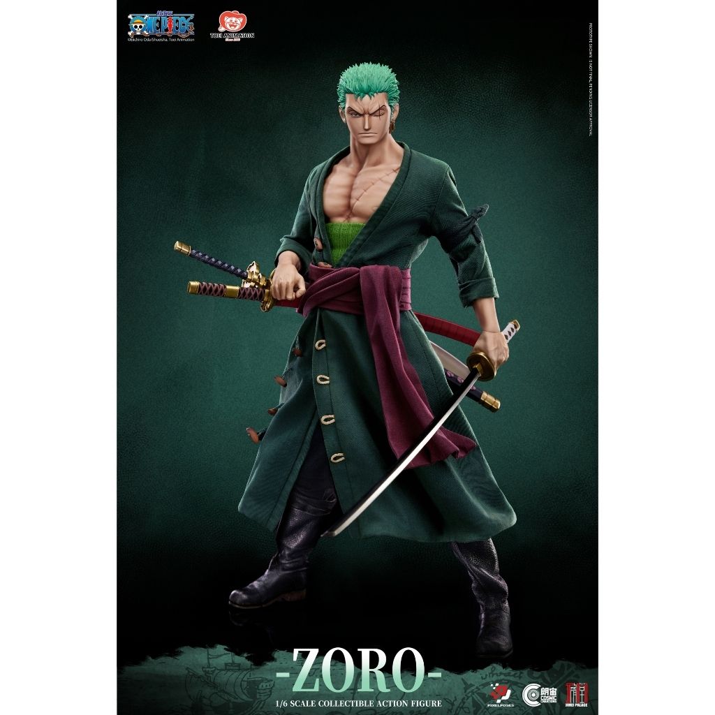 TOEI ANIMATION Pixel Poses Roronoa Zoro Platinum Silicone [Deluxe Version]