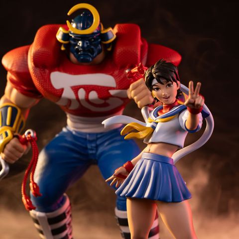 SIDESHOW COLLECTIBLES PCS Street Jam: Sakura & Sodom (Street Fighter)
