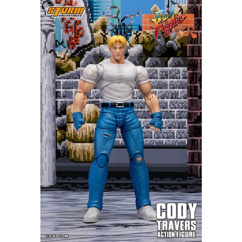 STORM COLLECTIBLES CODY TRAVERS FINAL FIGHT ACTION FIGURE