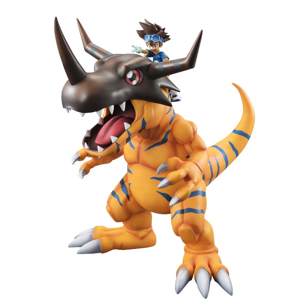 MEGAHOUSE PRECIOUS G.E.M. SERIES Greymon & Taichi Yagami (Digimon Adventure)