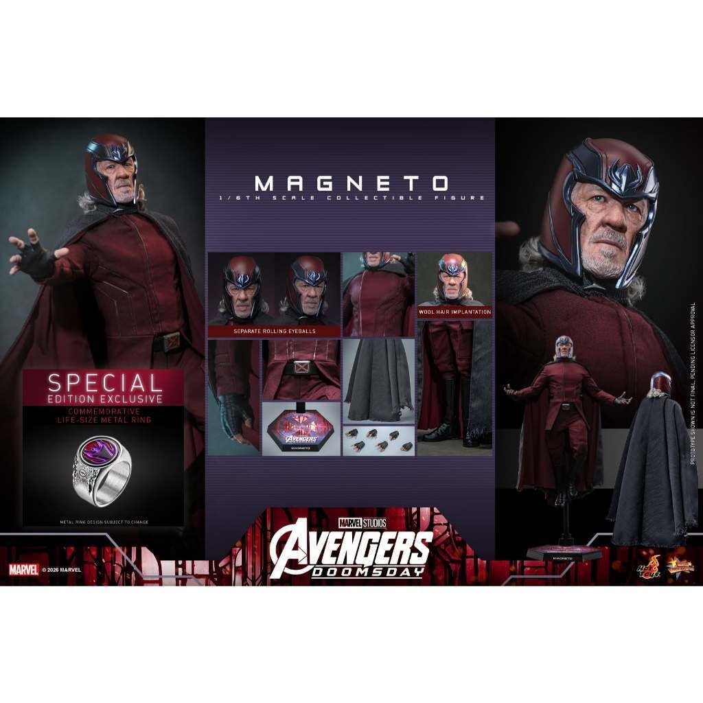 HOT TOYS MMS912B Magneto (Special Edition) (Avengers: Doomsday)