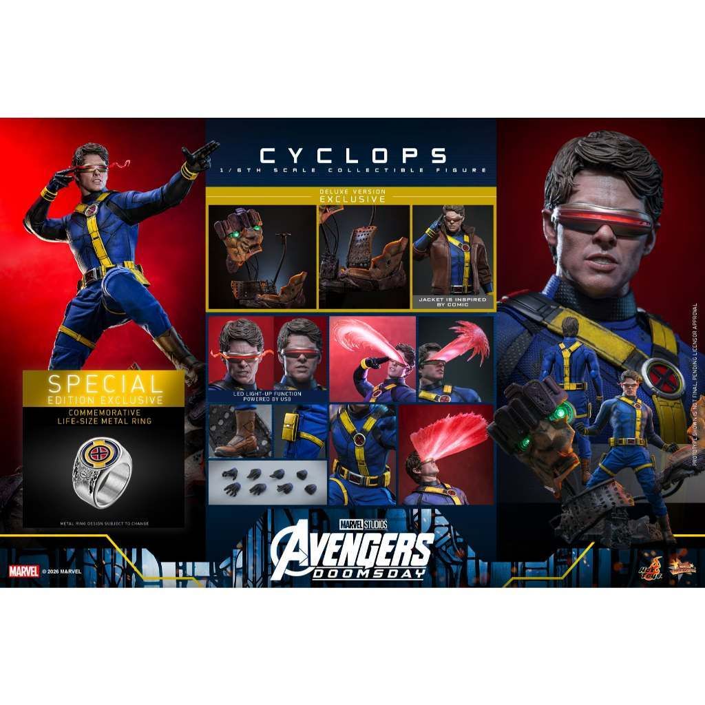 HOT TOYS MMS909B Cyclops (Deluxe Version) (Special Edition) (Avengers: Doomsday)