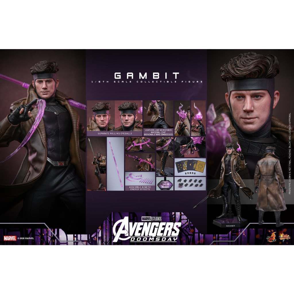 HOT TOYS MMS910B Gambit (Special Edition) (Avengers: Doomsday)