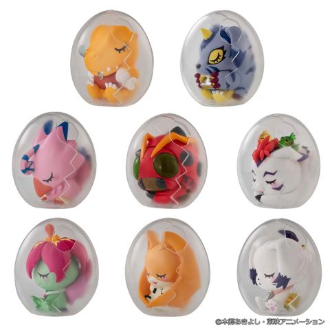 MEGAHOUSE MEGA EGG FIGURE SERIES Digimon Adventure Good Night Digicolle! (BOX of 8pcs)